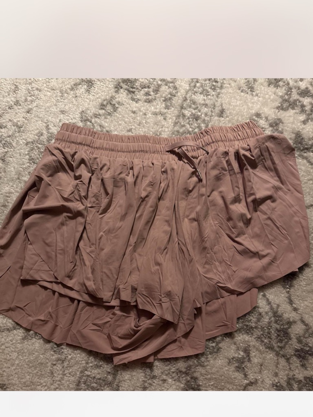 Women’s Layered Ruffle Flowy Skirt — Dusty Mauve
